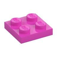 Plate 2 x 2 em Rosa escuro