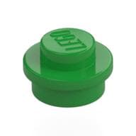 Plate Round 1 x 1 with Solid Stud em Verde vivo