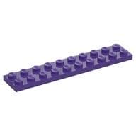 Plate 2 x 10 em Roxo escuro