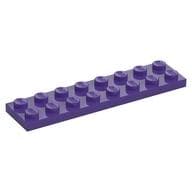 Plate 2 x 8 em Roxo escuro