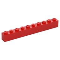 Brick 1 x 10 em Vermelho