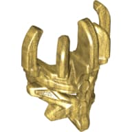 Large Figure Mask of Creation em Dourado perolado