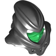 Wrap with Jagged Shoulders with Green Face Mask Print