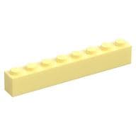 Brick 1 x 8 em Amarelo vivo claro