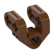 Technic Axle and Pin Connector Perpendicular Split em Marrom avermelhado