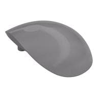Large Figure Shoulder Cover, Armor, Round, Smooth [Plain] em Prata fosco