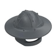 Helmet with Chinstrap and Wide Brim