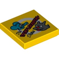 Tile 2 x 2 with 'The ITCHY & SCRATCHY Show' Print