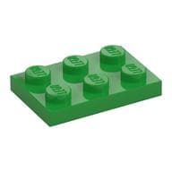 Plate 2 x 3 em Verde vivo