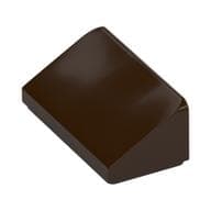Brick Sloped 30° 1 x 2 x 2/3 em Marrom escuro