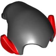 Hat Drooping with Pointy Ears Red Pattern