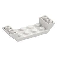 Brick Sloped Inverted 45° 6 x 2 Double with 2 x 4 Recessed em Branco