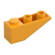 Brick Sloped Inverted 33° 3 x 1 with Internal Stopper and No Front Stud Connection em Laranja vivo claro