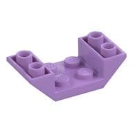 Brick Sloped Inverted 45° 4 x 2 Double with 2 x 2 Recessed em Lavanda médio