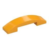 Brick Curved 4 x 1 Double, No Studs em Laranja vivo claro