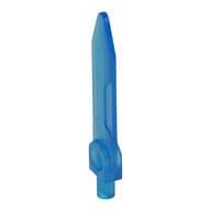 Weapon Sword, Blade with Bar, Double Edge em Azul escuro translúcido
