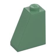 Brick Sloped 65° 2 x 1 x 2 em Verde areia