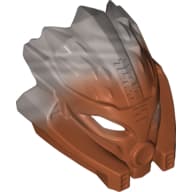 Large Figure Mask with Marbled Flat Silver Pattern