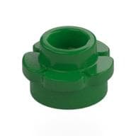 Plant, Flower, Plate Round 1 x 1 with 5 Petals em Verde
