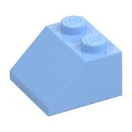 Brick Sloped 45° 2 x 2 em Azul vivo claro