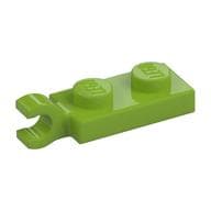 Plate Special 1 x 2 with Clip Horizontal on End em Verde-limão
