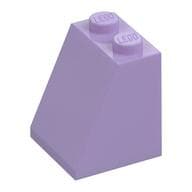 Brick Sloped 65° 2 x 2 x 2 with Bottom Tube em Lavanda