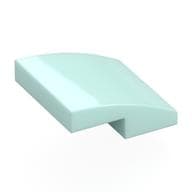 Brick Curved 2 x 2 x 2/3 em Água-marinha claro