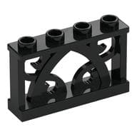 Fence Ornamented 1 x 4 x 2 with 4 Studs