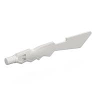 Weapon Sword with Jagged Edges and Marbled White Pattern em Azul claro translúcido