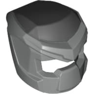 Helmet, Mech with Open Visor Small and Metallic Silver Print