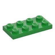 Plate 2 x 4 em Verde vivo
