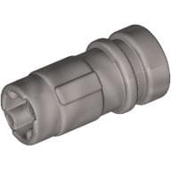 Large Figure Weapon Lightsaber Hilt Half 2L with Axle Hole em Prata metálico