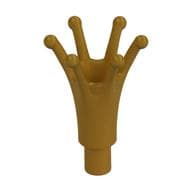 Headwear Accessory Crown Long with Bar em Dourado perolado