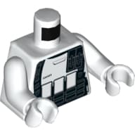 Torso Armor, Stormtrooper Print, White Arms and Hands