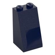 Brick Sloped 75° 2 x 2 x 3 [Solid Studs] em Azul escuro
