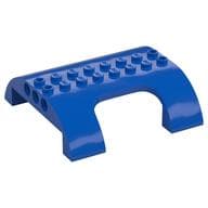 Slope, Curved 8 x 8 x 2 Double with Cutout em Azul