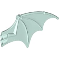 Creature Body Part, Dragon Wing 13 x 8 [Plain] em Água-marinha claro