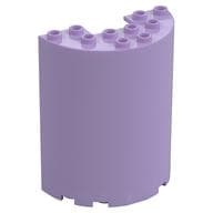 Cylinder Half 3 x 6 x 6 with 1 x 2 Cutout em Lavanda