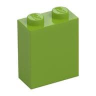 Brick 1 x 2 x 2 with Inside Stud Holder em Verde-limão