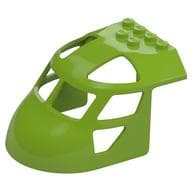Aircraft Fuselage Curved Forward 6 x 8 Top em Verde-limão