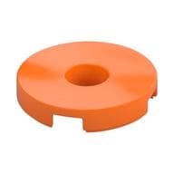 Tile Special Round 2 x 2 with Hole em Laranja