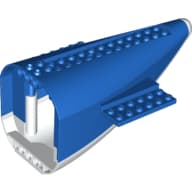 Aircraft Fuselage Curved Aft Section with White Base
