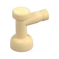 Tap 1 x 1 without Hole in Spout em Bege