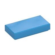 Tile 1 x 2 with Groove em Celeste escuro