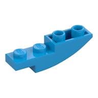 Brick Curved Inverted 4 x 1 em Celeste escuro