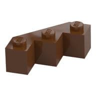 Brick Wedged 3 x 3 Facet em Marrom avermelhado