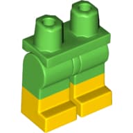 Hips with Bright Green Legs and Yellow Boots Pattern