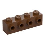 Brick Special 1 x 4 with 4 Studs on One Side em Marrom avermelhado