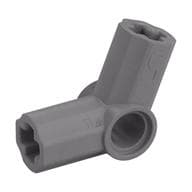 Technic Axle and Pin Connector Angled #5 - 112.5° em Prata fosco