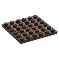 Plate 6 x 6 em Marrom escuro